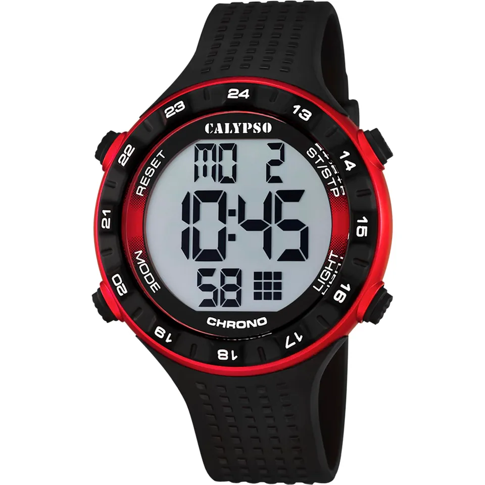 Calypso Urban Digital Orologio Digitale Nero Sportivo 10 ATM