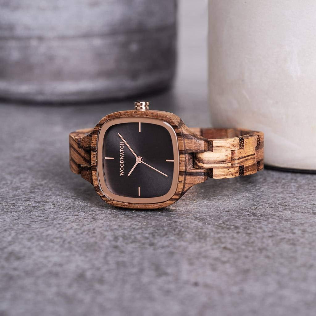 Woodwatch City City of Lights orologio donna legno quadrato