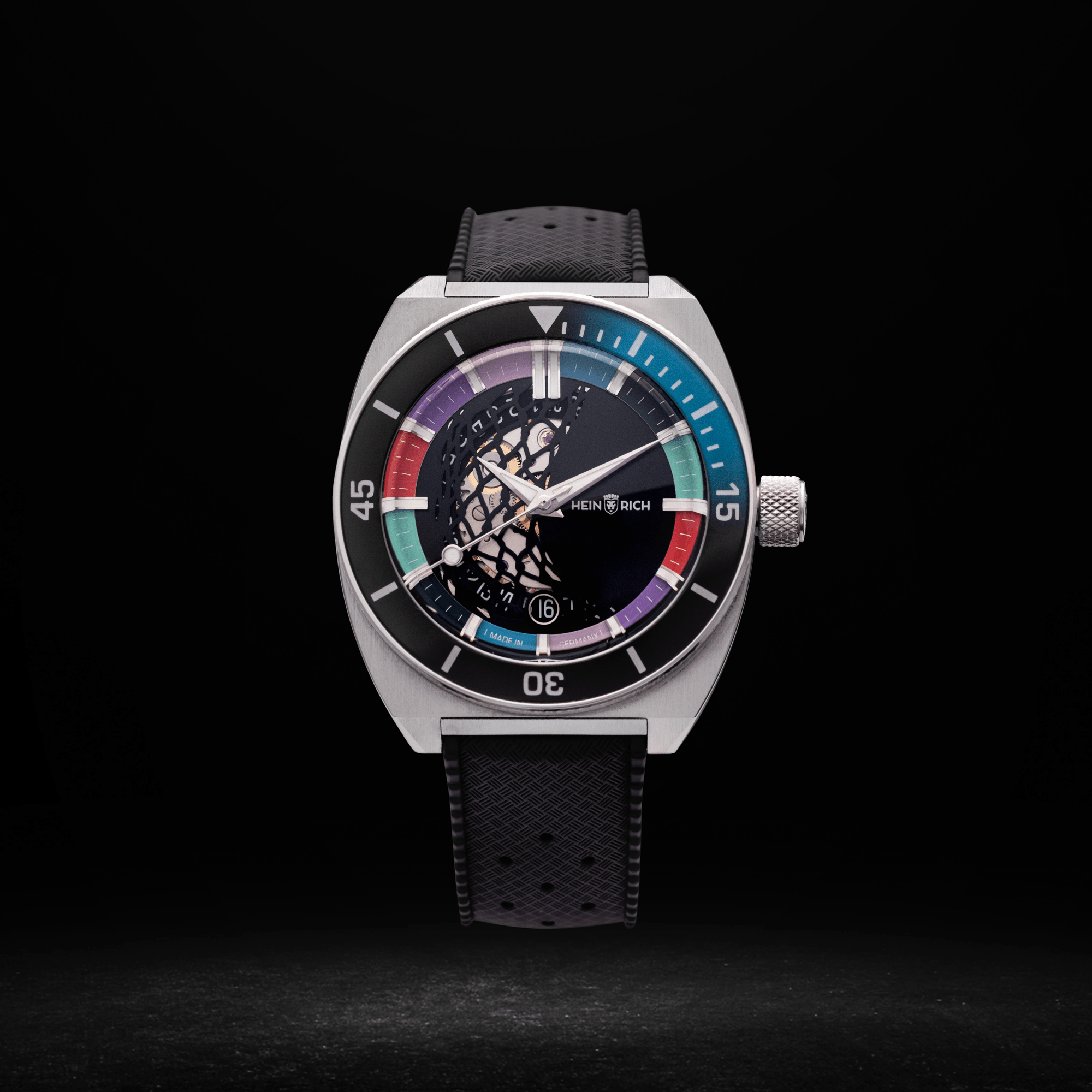 Heinrich Taucher Jeroo Edition orologio FKM nero edizione limitata