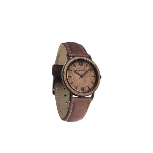 WoodWatch Classic Brown Walnut Pecan orologio legno petite