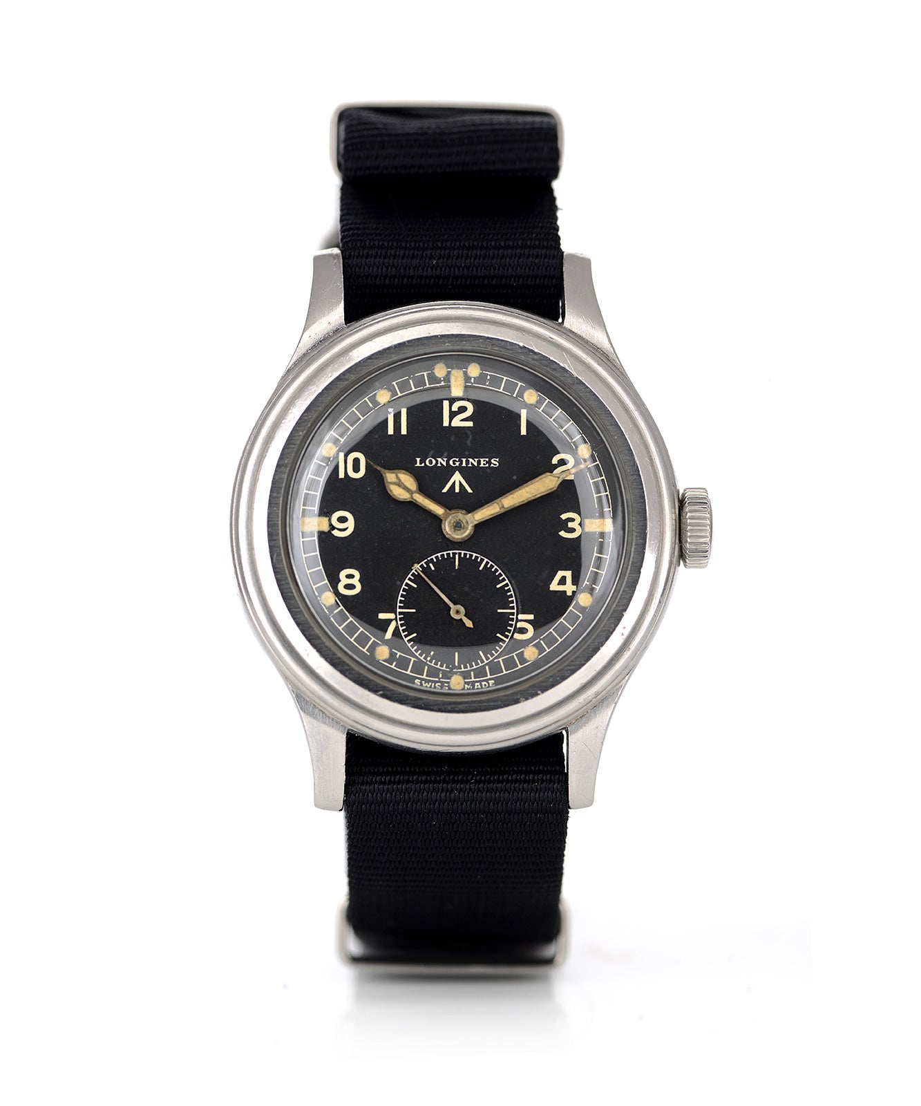 Longines Dirty Dozen WWW orologio vintage acciaio 1945