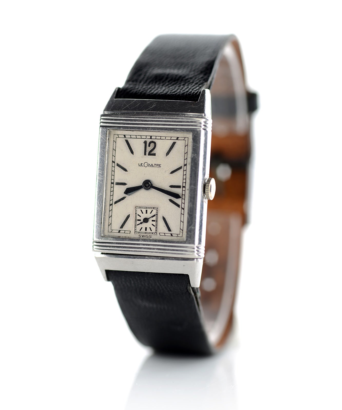 Mr Jones Watches Vintage Le Coultre Reverso 1935 orologio acciaio