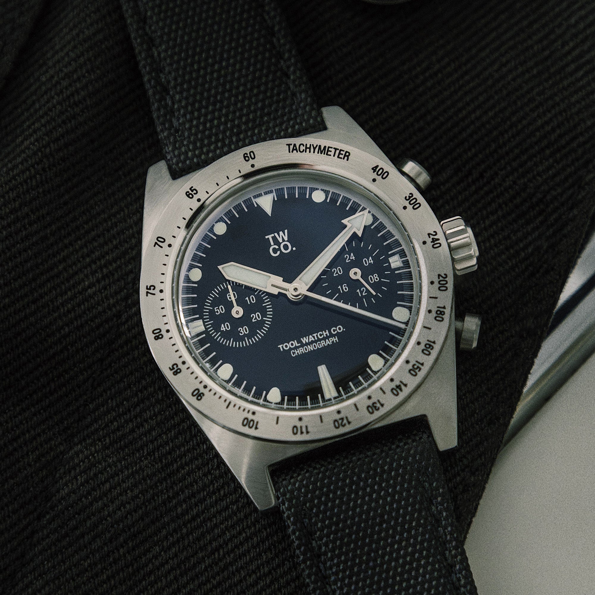 Tool Watch Co. Essential Chronograph orologio Deep Black