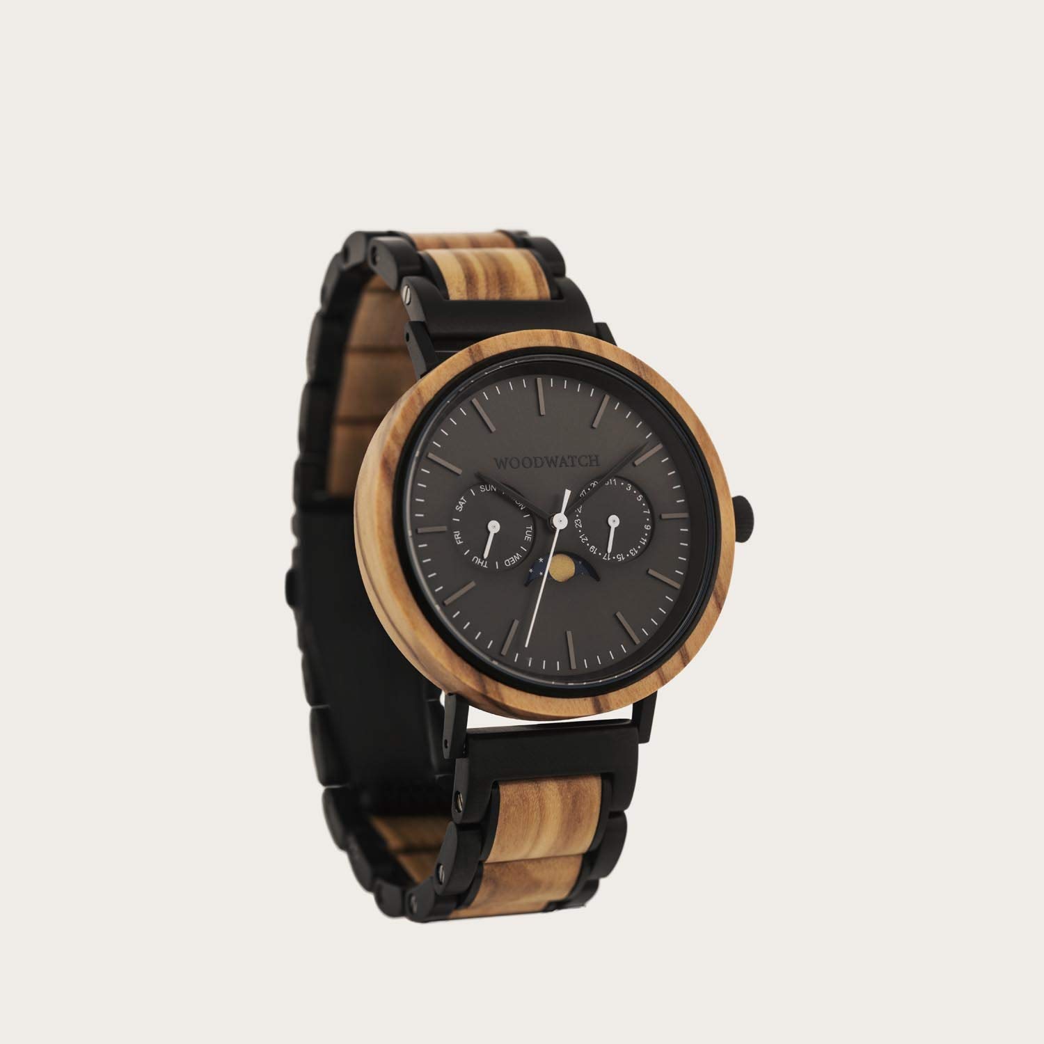 WoodWatch Classic Carbon Olive orologio legno uomo verde