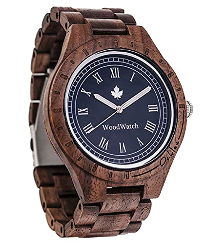 Woodwatch Classic Oaklee Mariner orologio legno noce blu