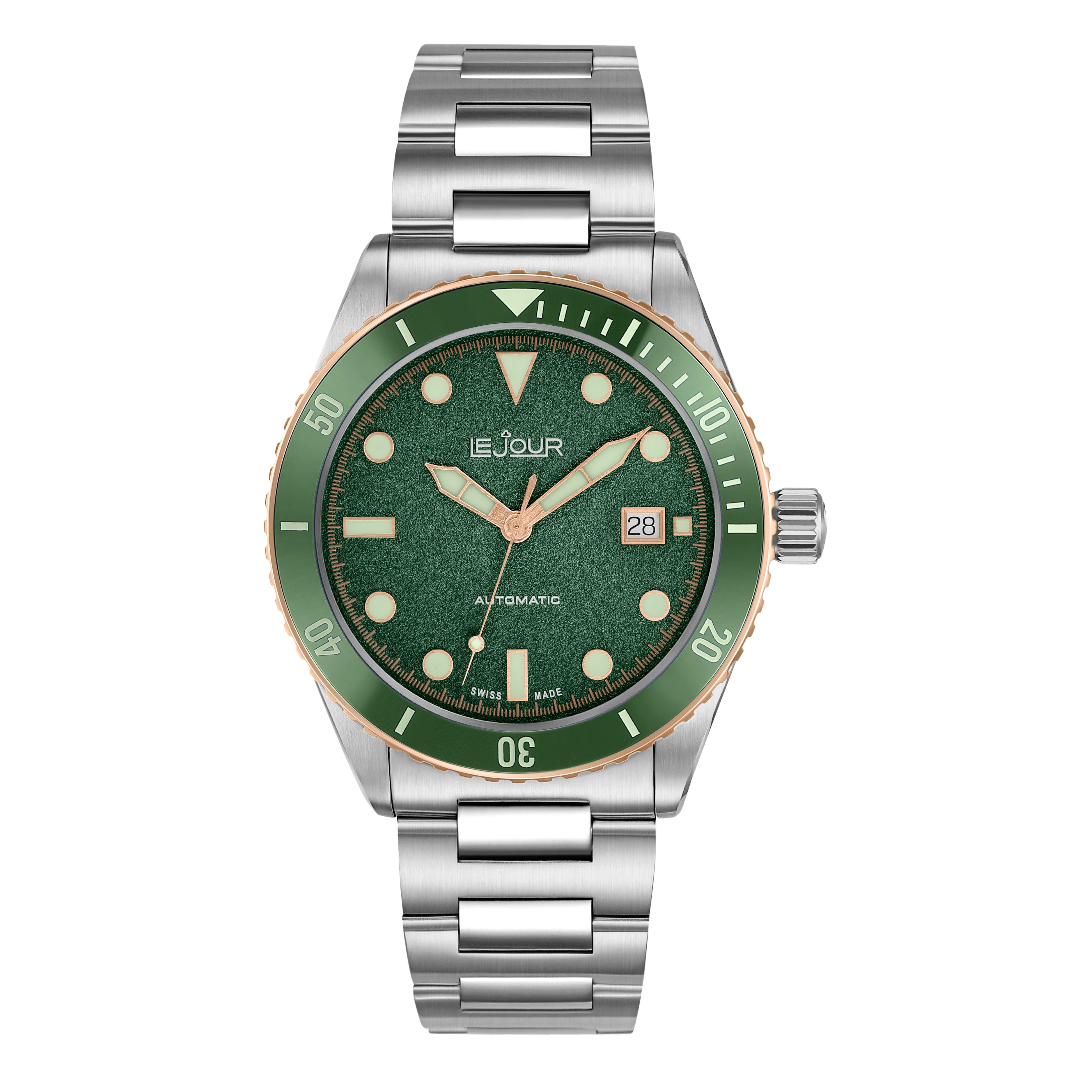LeJour Seacolt Diver LJ-SCD-005 orologio verde 42 mm automatico