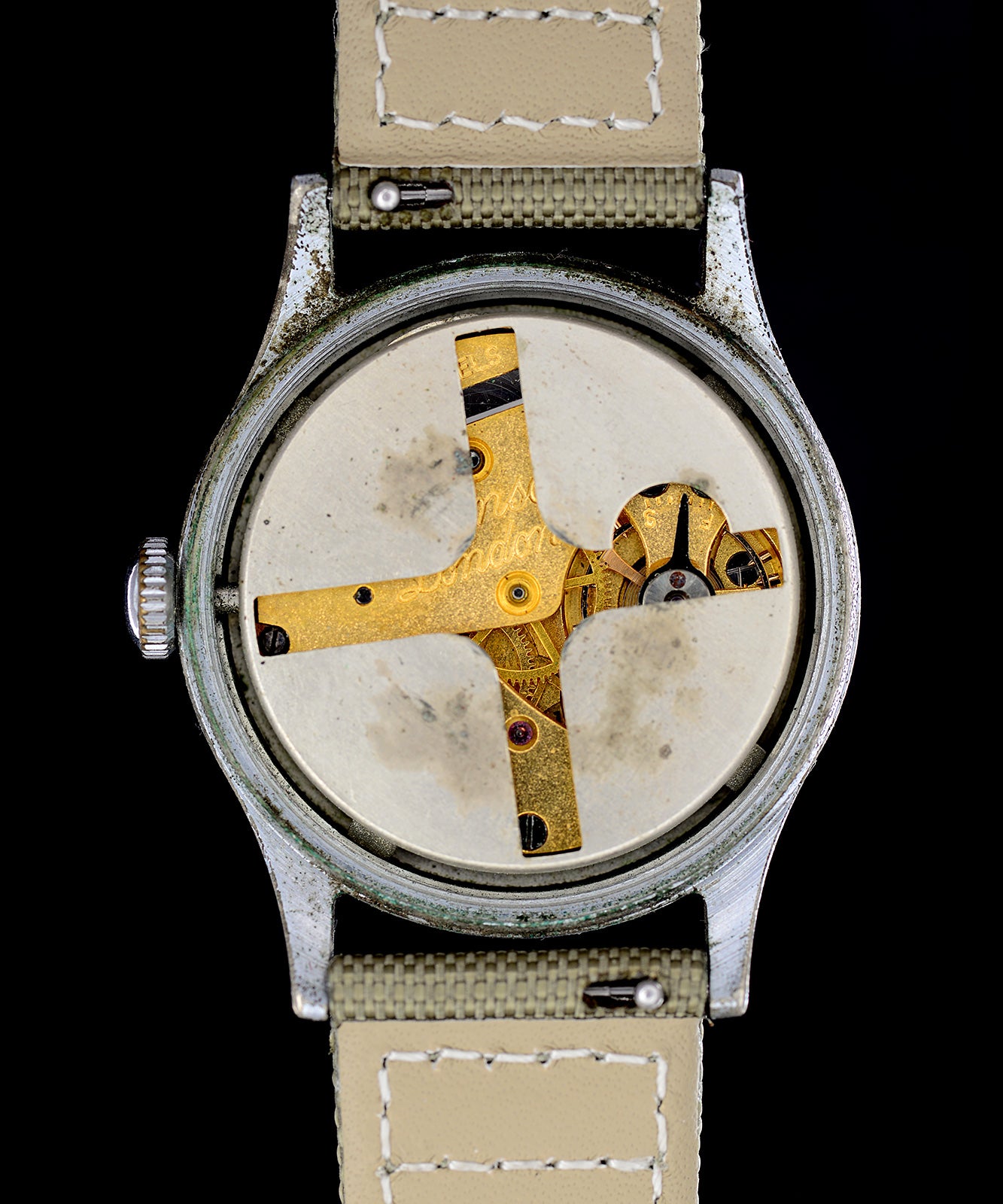 Mr Jones Watches Vintage Smiths Benson Everest orologio 33mm pelle