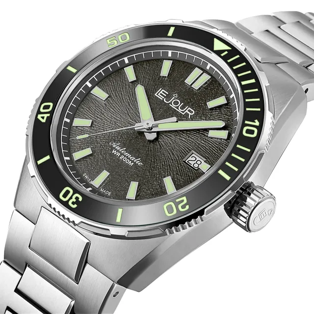 LeJour Coral Diver LJ-CD-003 orologio diver 42mm grigio