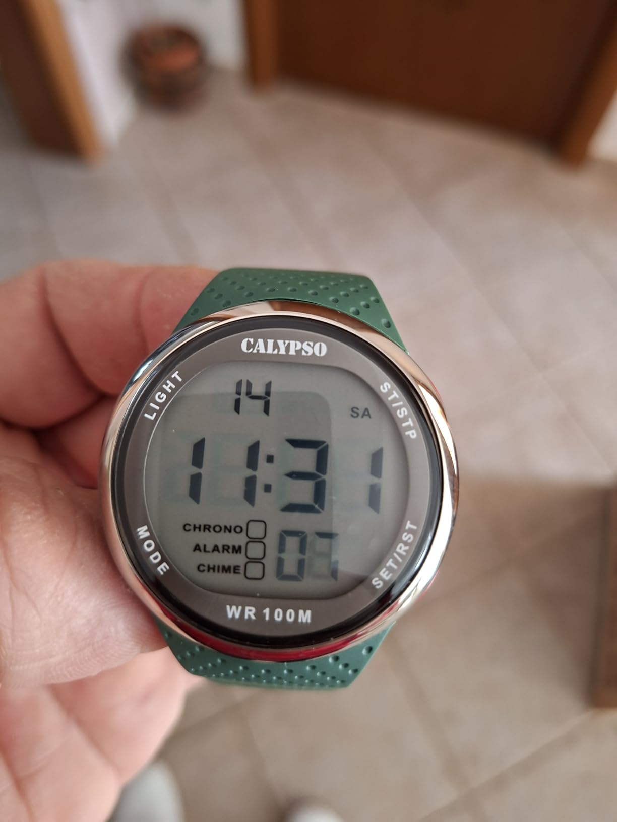 Calypso Urban Digital Orologio Digitale Verde Doppio Orario