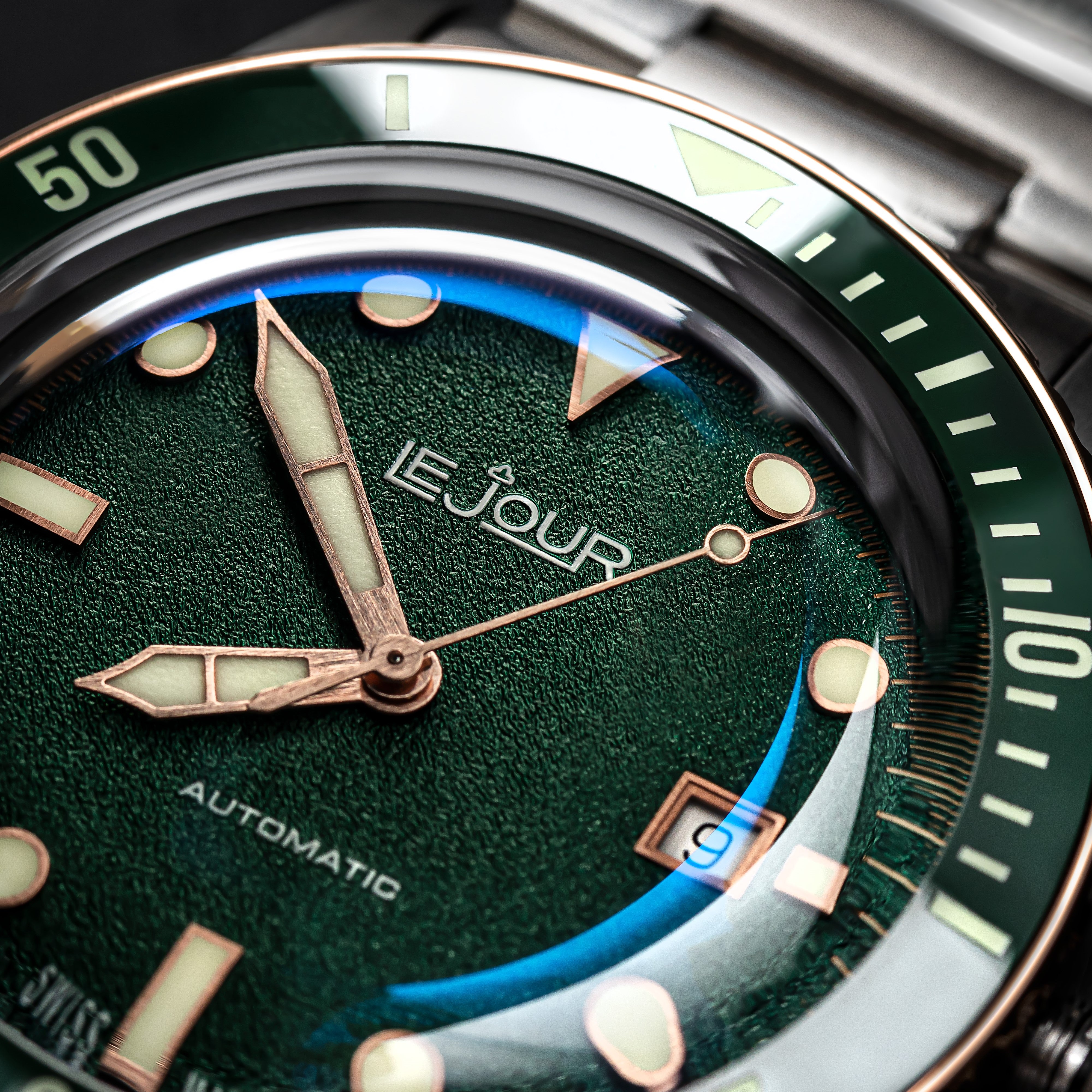 LeJour Seacolt Diver LJ-SCD-005 orologio verde 42 mm automatico