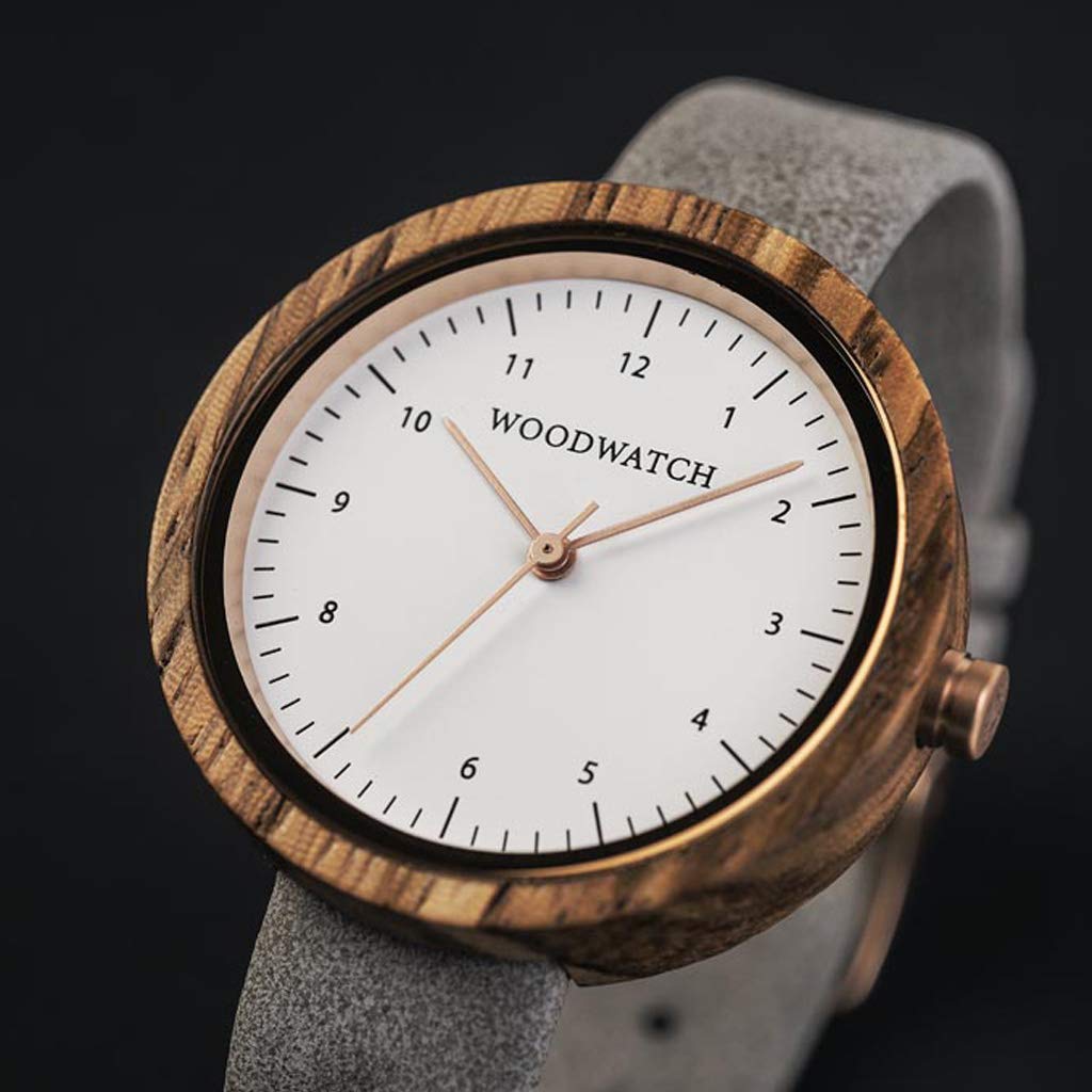 WoodWatch Nordic Oslo orologio legno 36 mm pelle