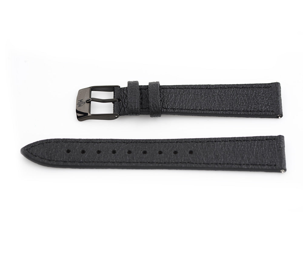 Mr Jones Cinturino orologio pelle vegana 18mm nero