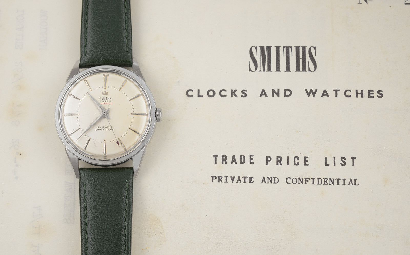 Smiths Everest orologio automatico acciaio anni 60