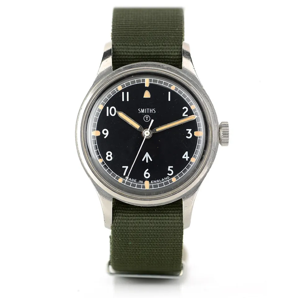 Smiths W10 1968 orologio militare acciaio nero