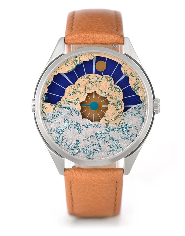 Mr Jones Nuage orologio quarzo dorato oro 22 carati 37mm