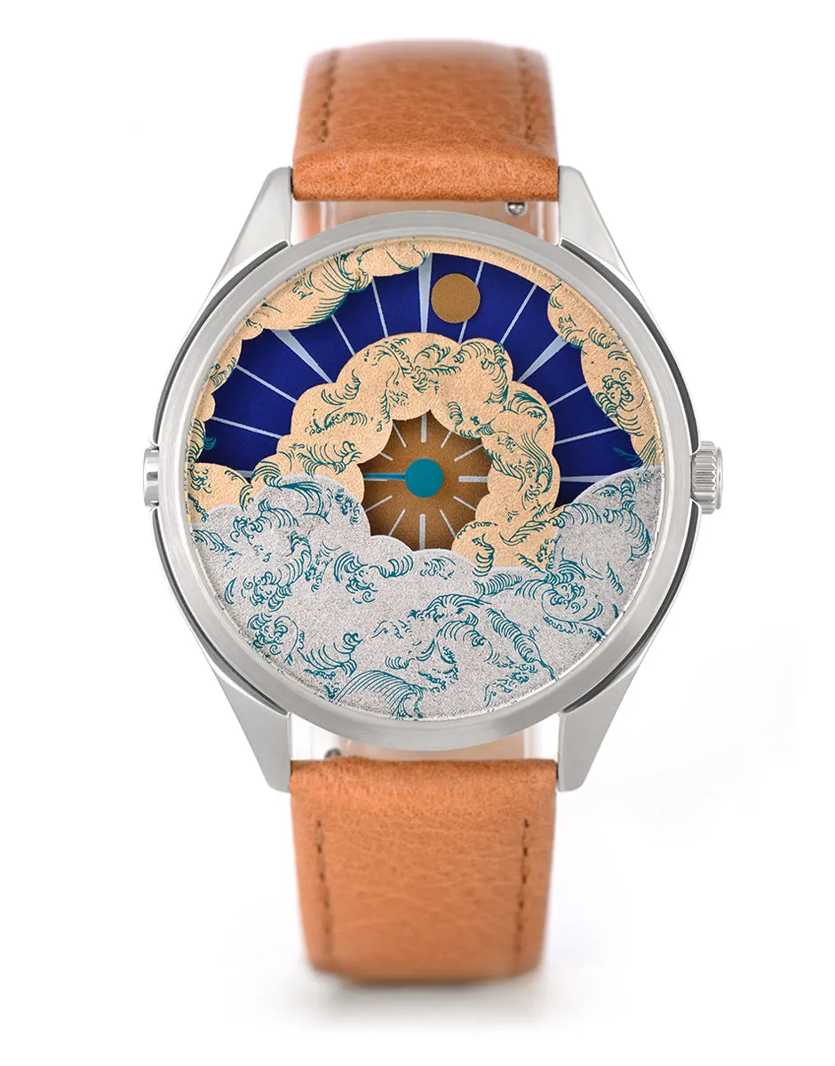 Mr Jones Nuage orologio quarzo dorato oro 22 carati 37mm