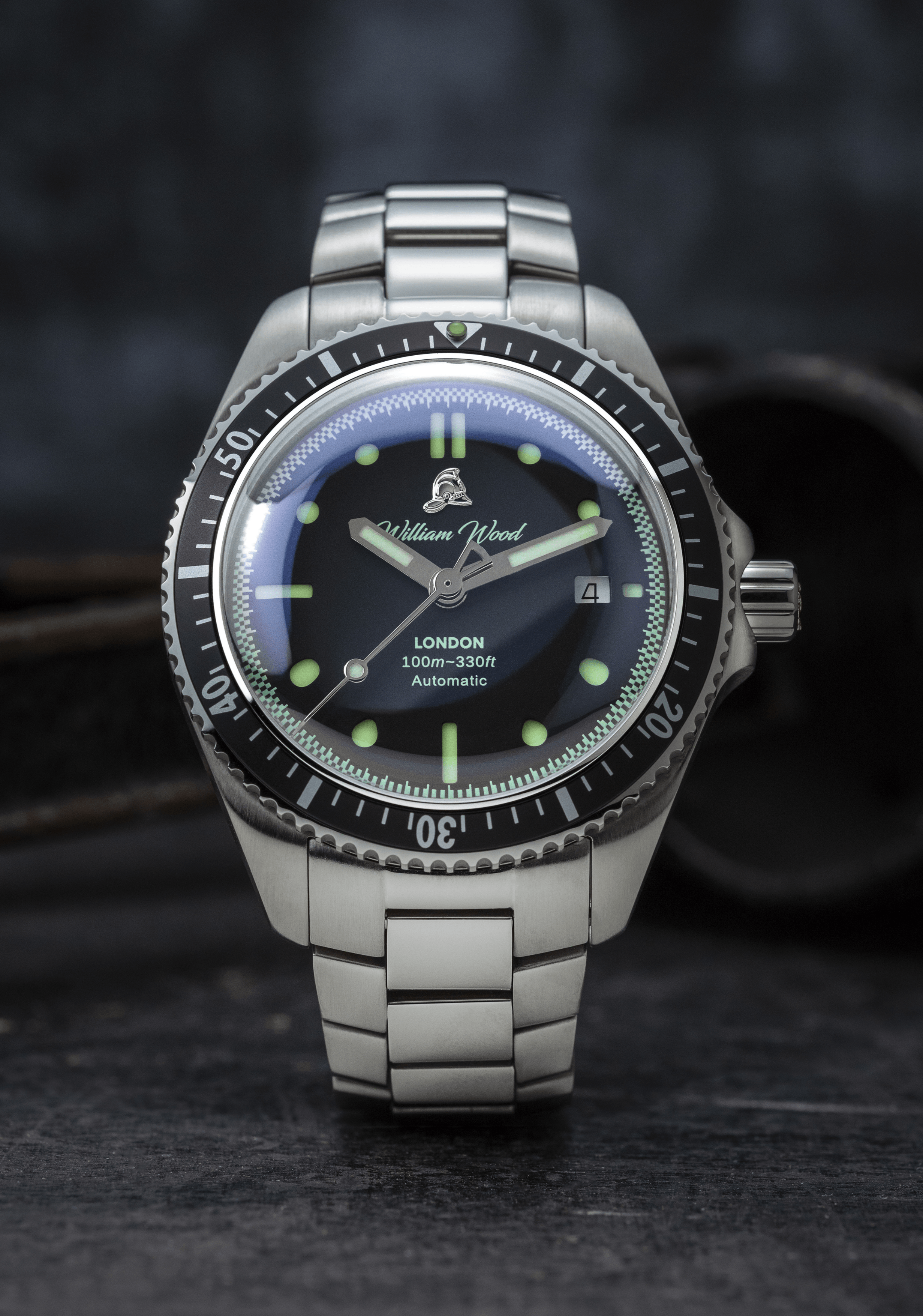 William Wood Valiant Black Orologio Acciaio Black Fire Hose