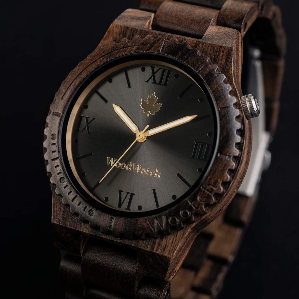 WoodWatch Classic Wootch Black Sandal orologio legno uomo