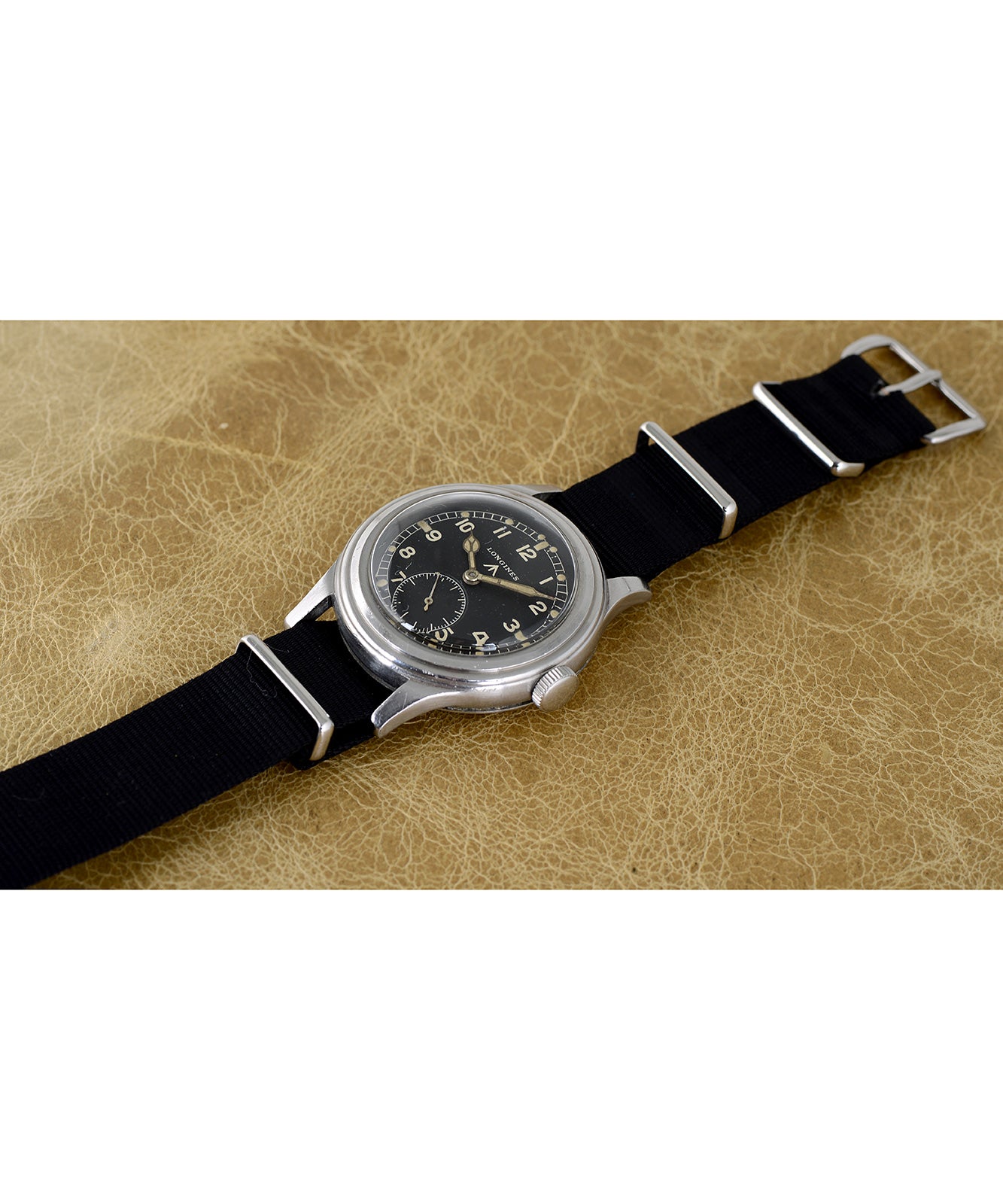 Longines Dirty Dozen WWW orologio vintage acciaio 1945