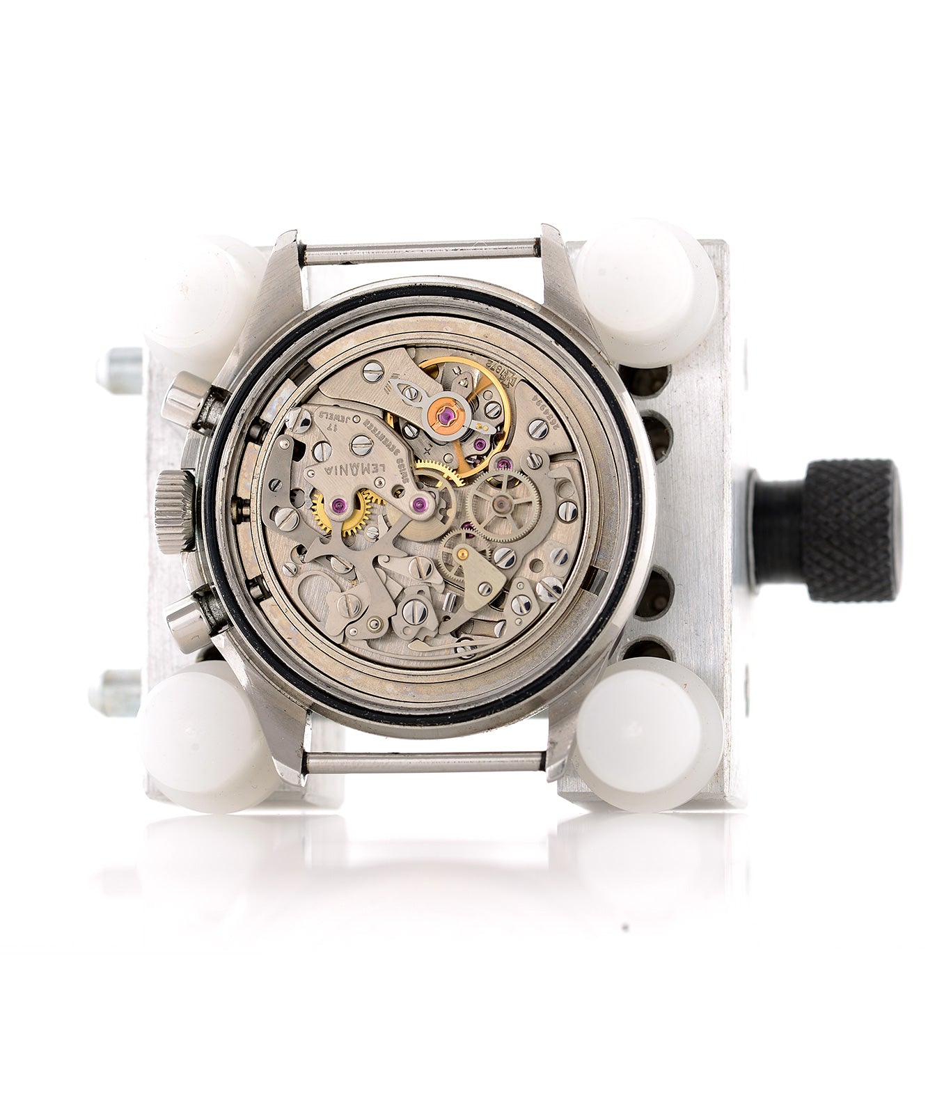 Lemania 818 1975 cronografo militare acciaio 40mm