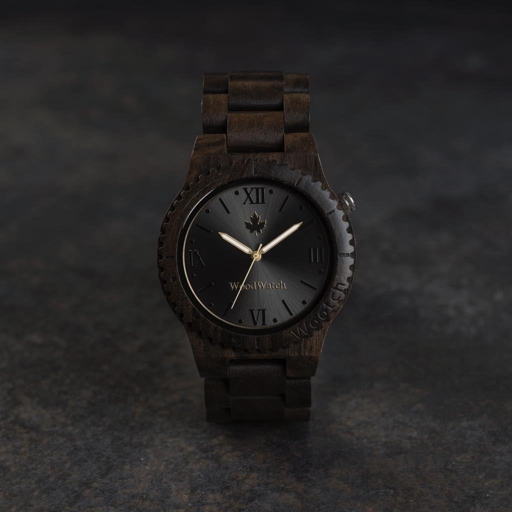 WoodWatch Classic Wootch Black Sandal orologio legno uomo