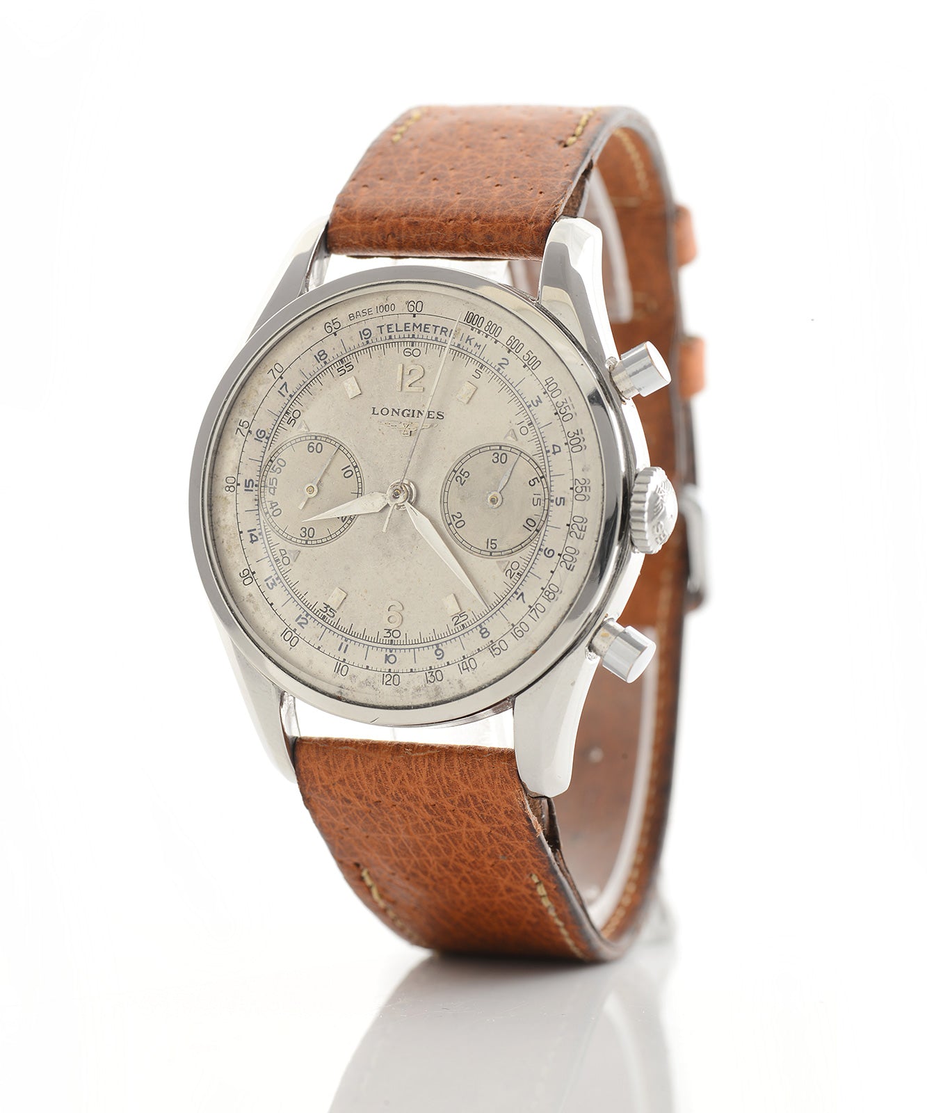 Longines 6552-3 cronografo vintage acciaio 38mm