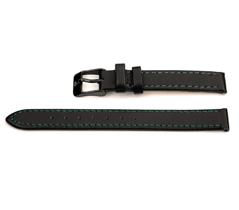 Mr Jones Cinturino orologio 12mm pelle nero acciaio