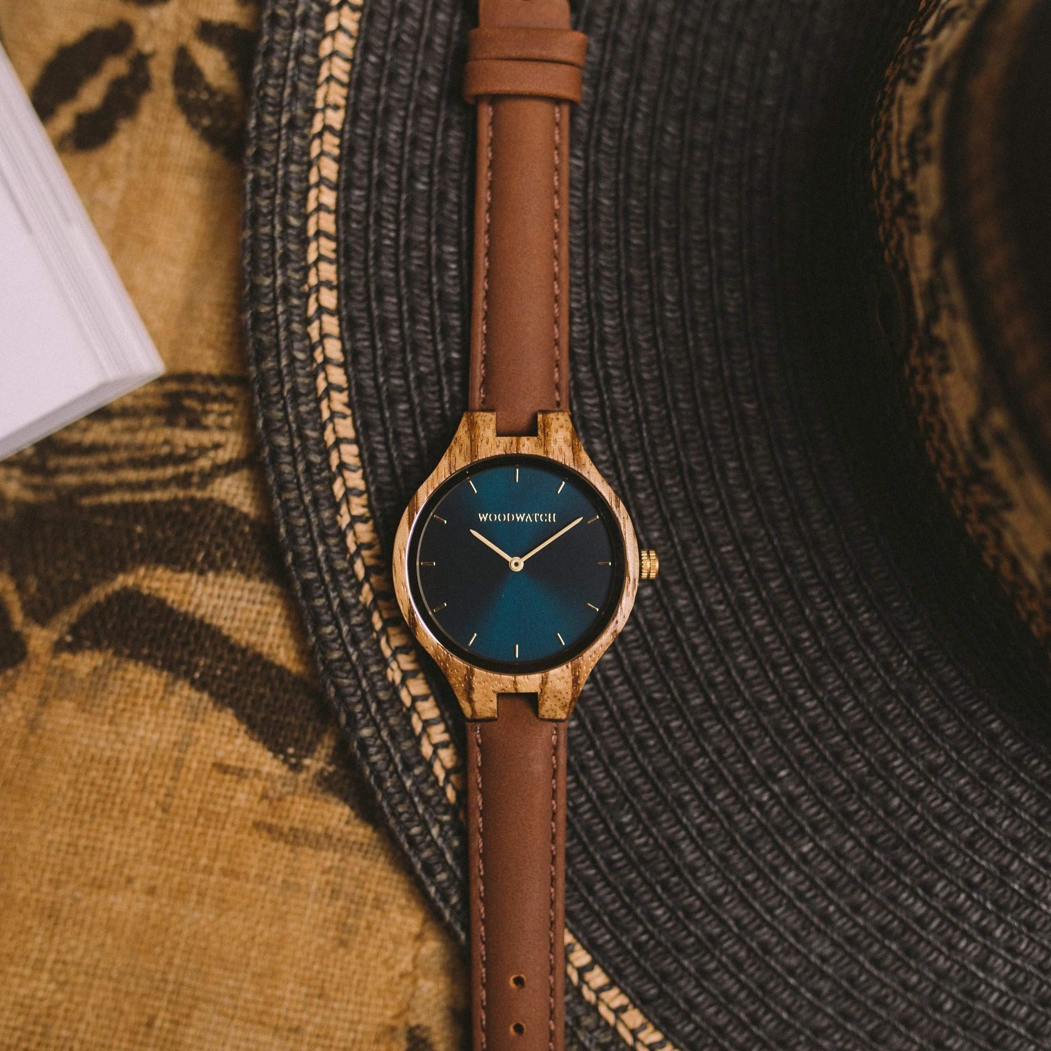 WoodWatch Classic Golden Sky Pecan orologio ulivo