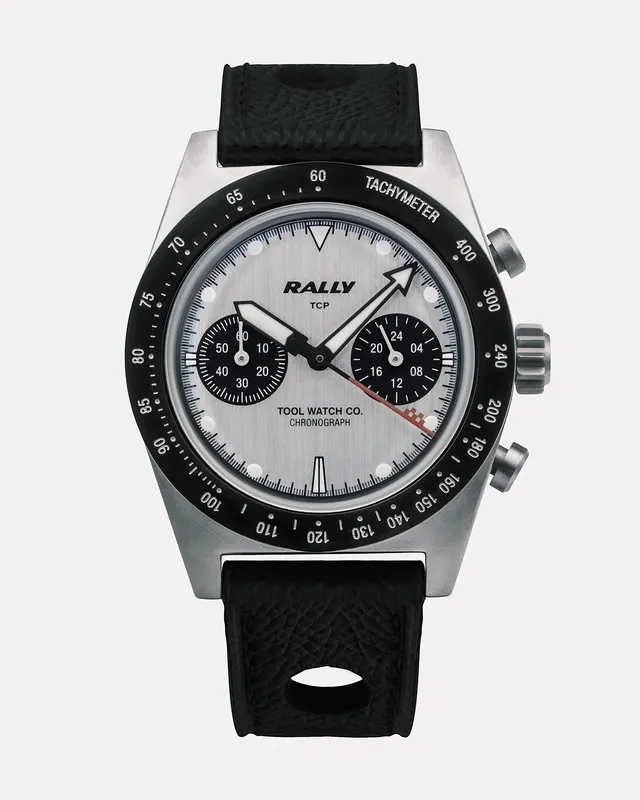 Tool Watch Co. Rally Chronograph orologio Red on Silver