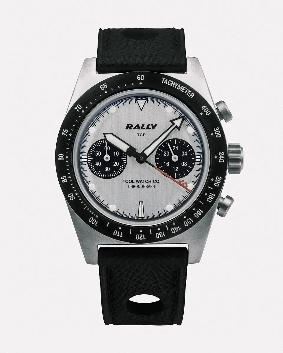 Tool Watch Co. Rally Chronograph orologio Red on Silver
