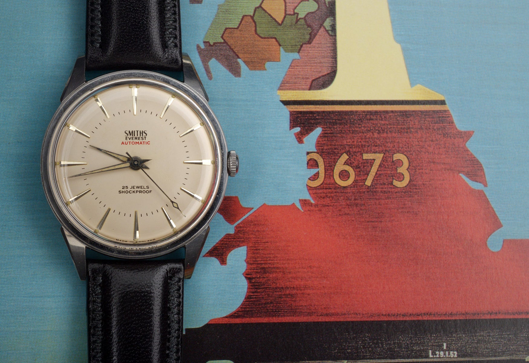 Smiths Everest orologio automatico acciaio anni 60