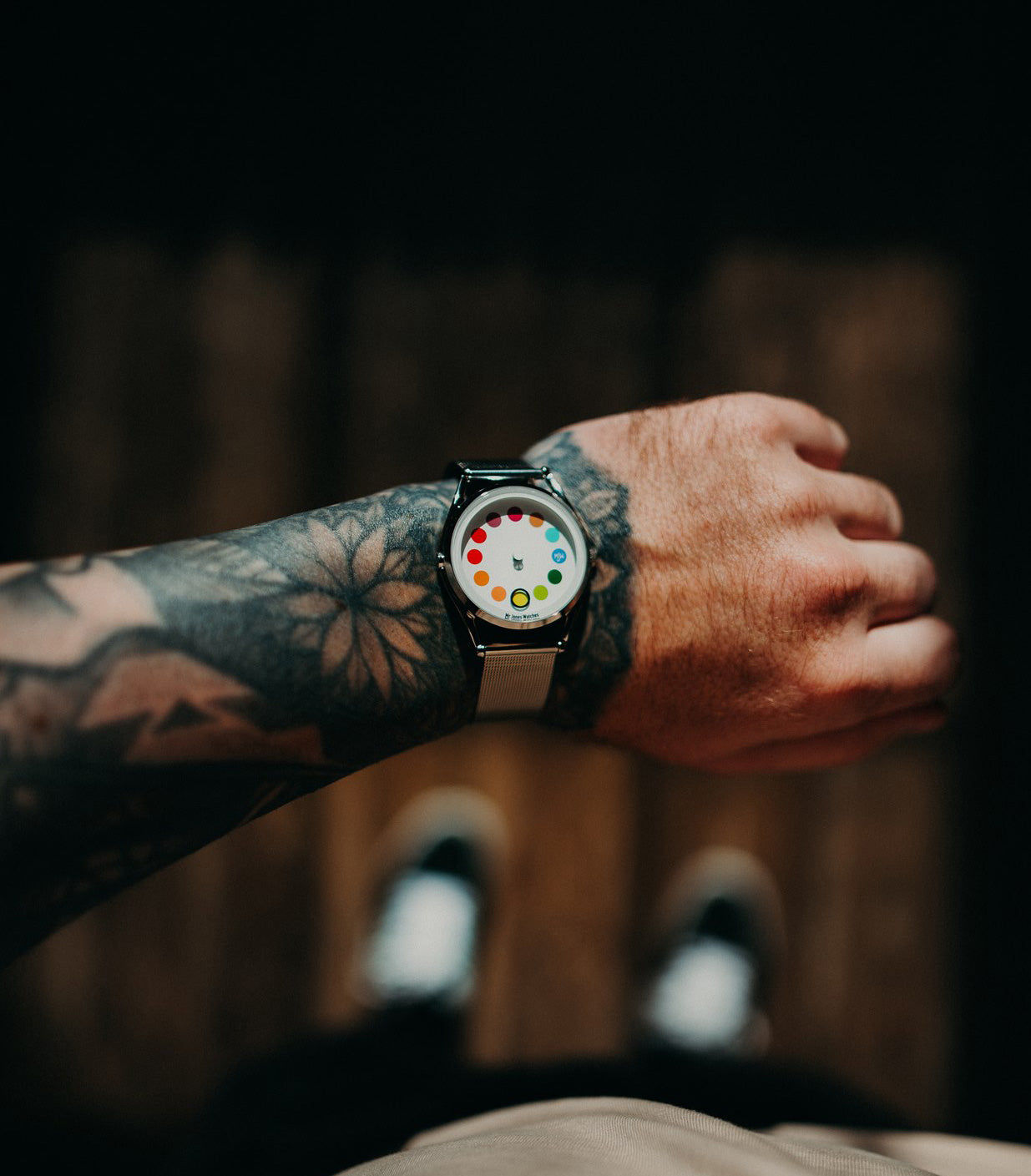 Mr Jones Cyclops orologio design senza lancette
