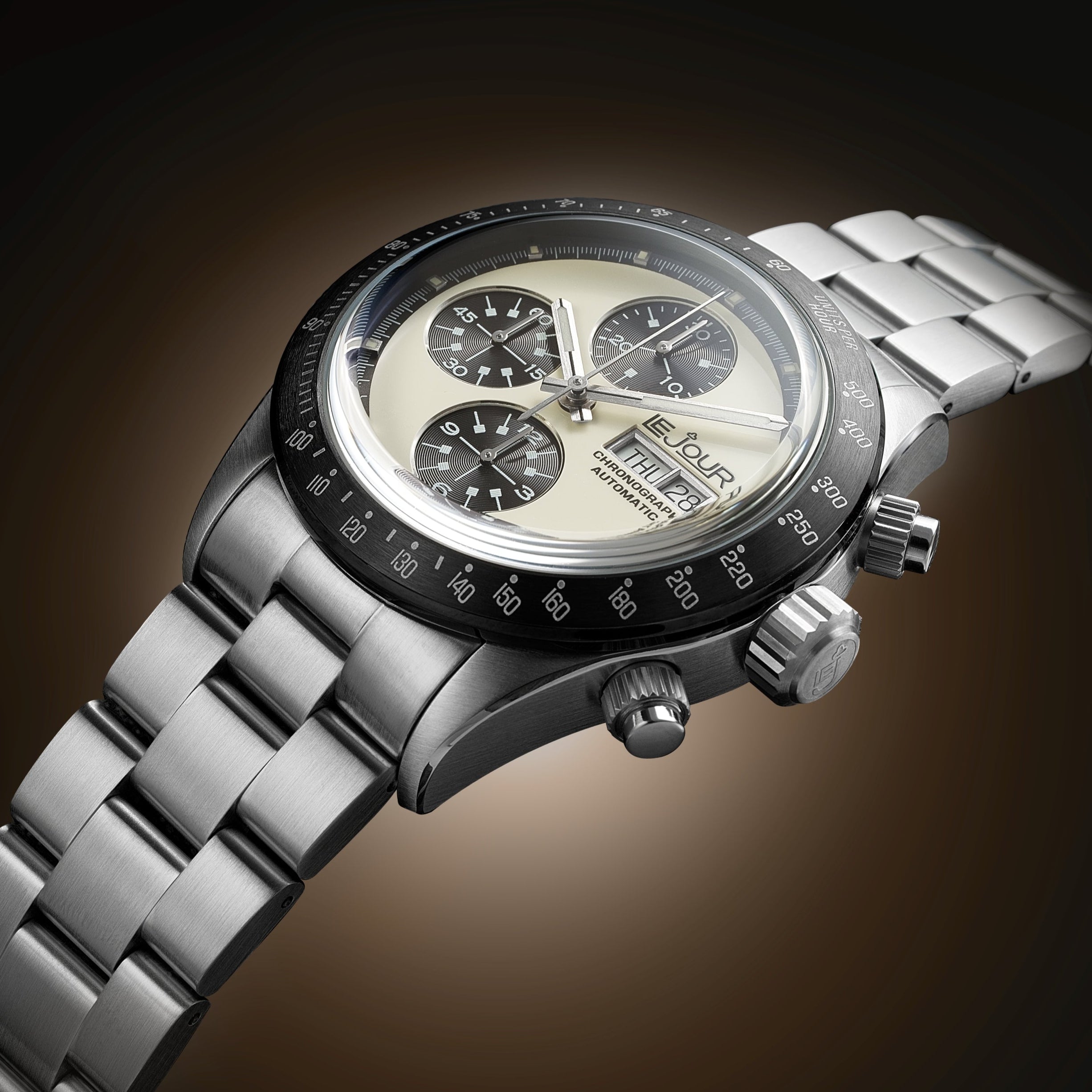 LeJour CM Chrono LJ-CM-001 orologio cronografo 42mm bianco