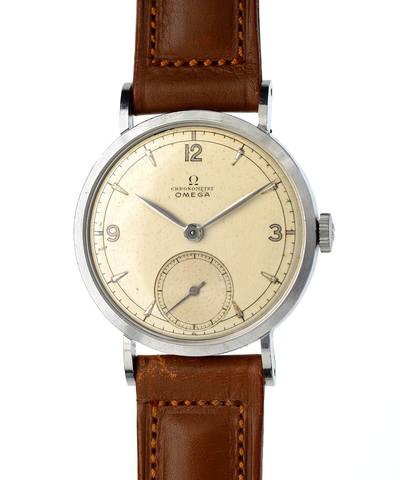 Omega Chronometer 1946 orologio manuale acciaio 33mm