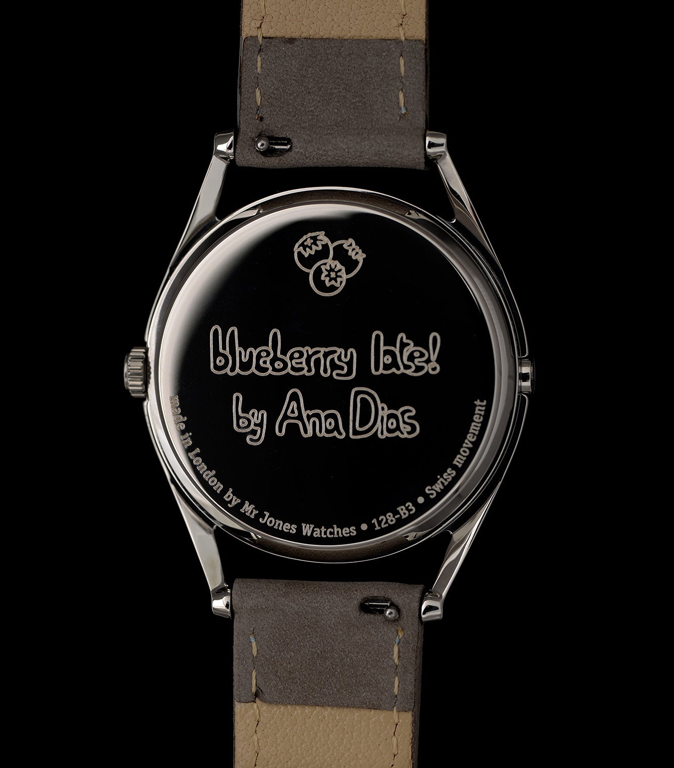Mr Jones Blueberry Late! orologio da polso messaggio nascosto