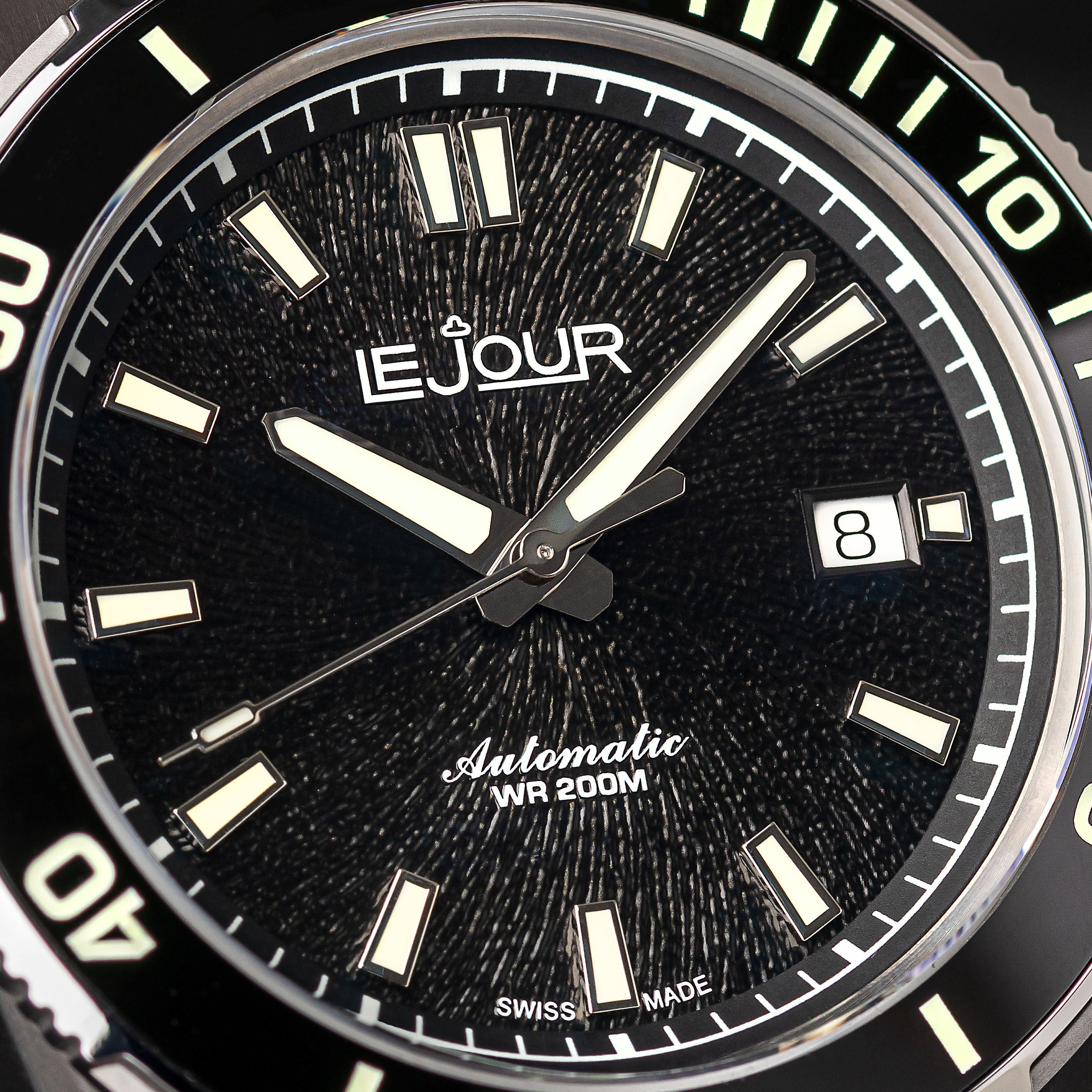LeJour Coral Diver LJ-CD-001 orologio automatico nero