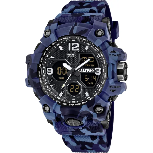 Calypso XTrem K5855 orologio uomo blu 5 ATM