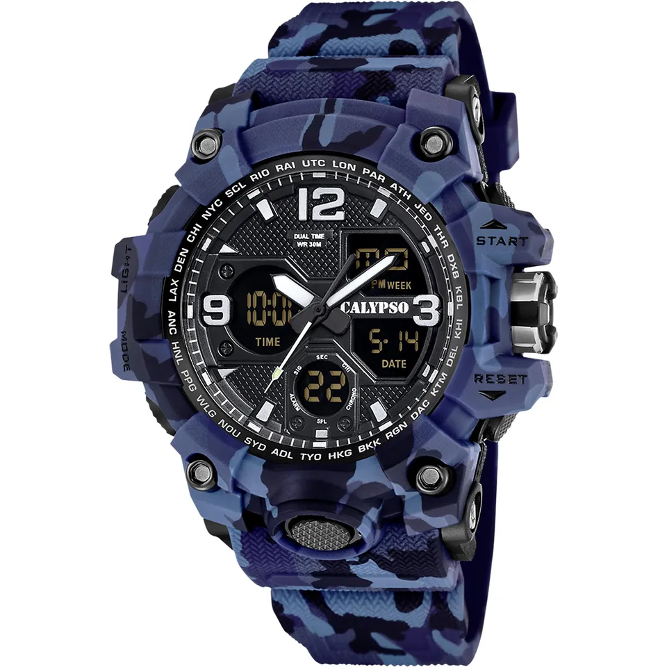 Calypso XTrem K5855 orologio uomo blu 5 ATM