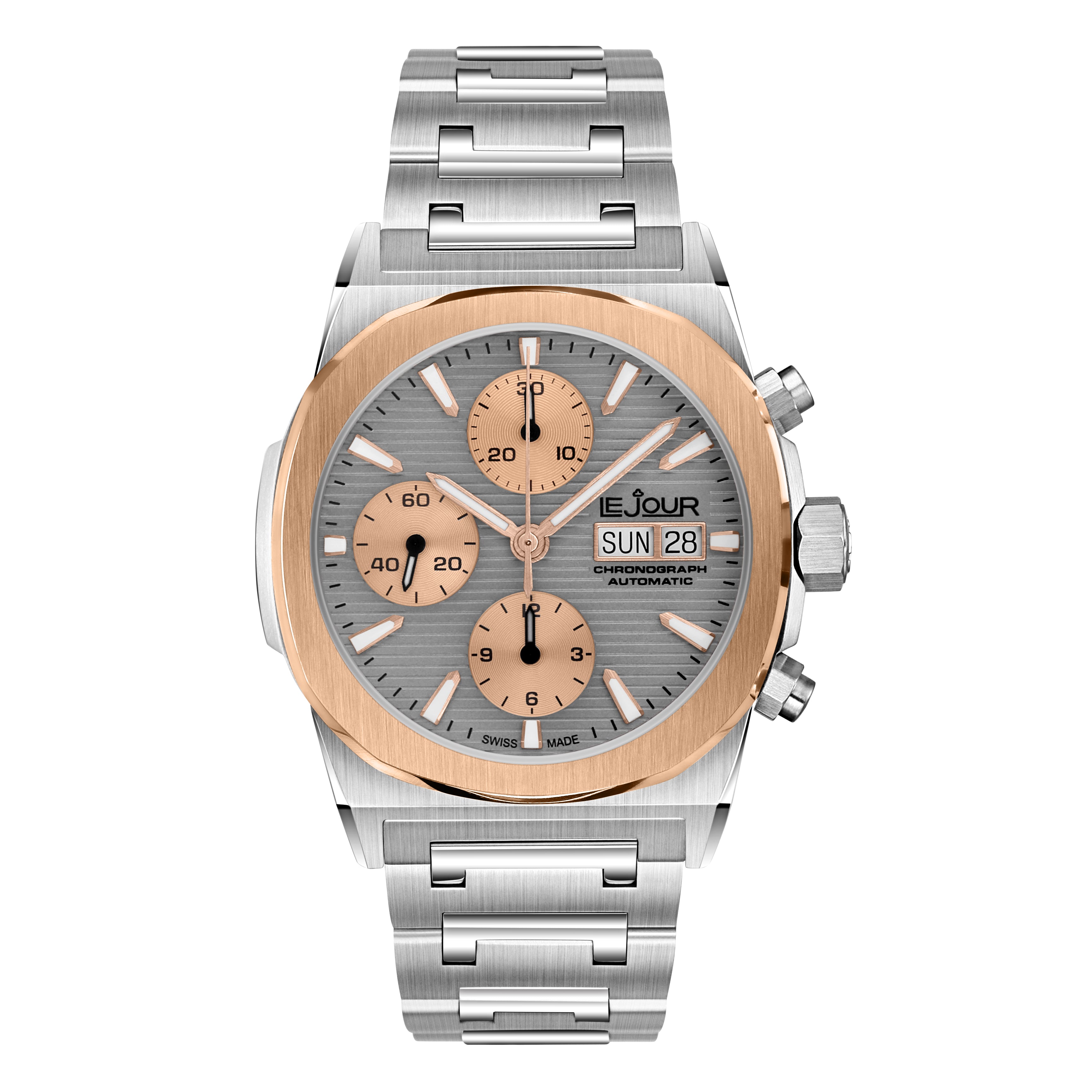 LeJour RMC Chrono LJ-RMC-007 cronografo grigio oro rosa 40mm
