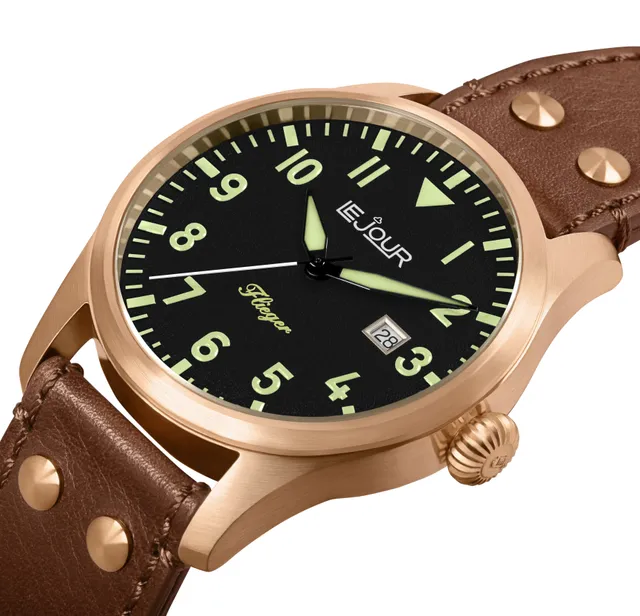 LeJour Flieger Bronze LJ-FL-001 orologio bronzo 45mm automatico