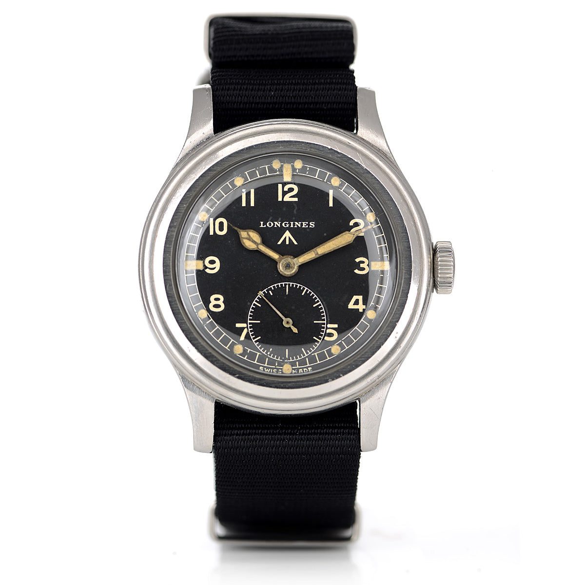 Longines Dirty Dozen WWW orologio vintage acciaio 1945