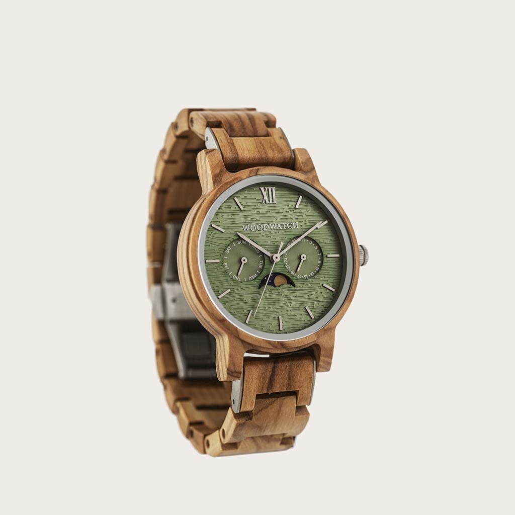 WoodWatch Classic Chaser orologio legno fasi lunari