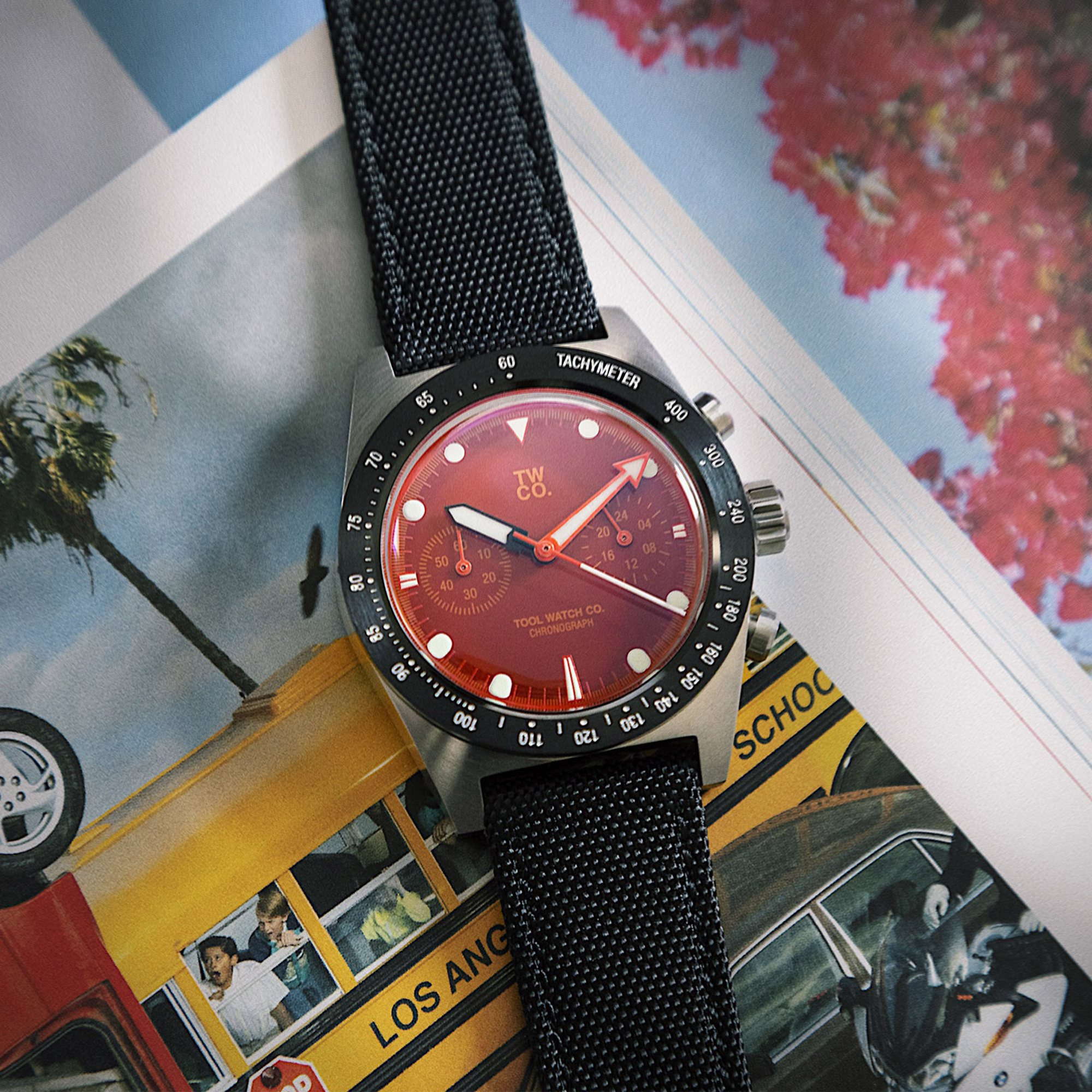Tool Watch Co. Chroma Chronograph orologio arancione Orange