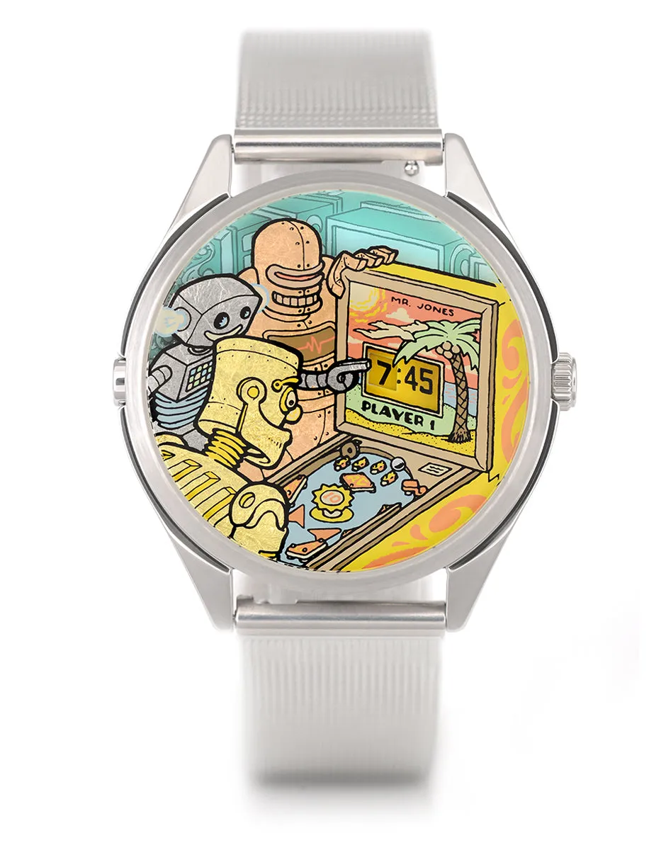 Mr Jones Watches Ricochet orologio 37mm jump hour dorato