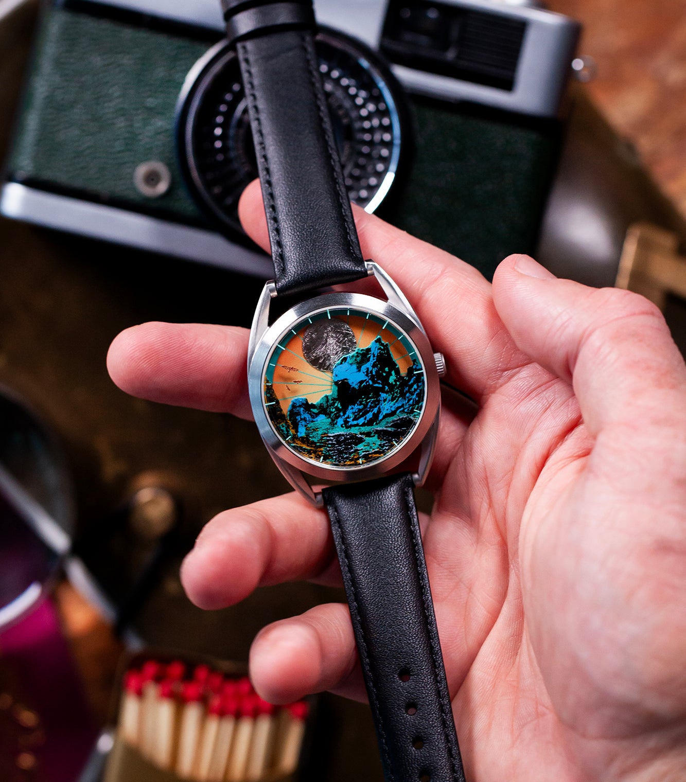 Mr Jones Silver Moon Cuillin Skye orologio edizione limitata oro luna