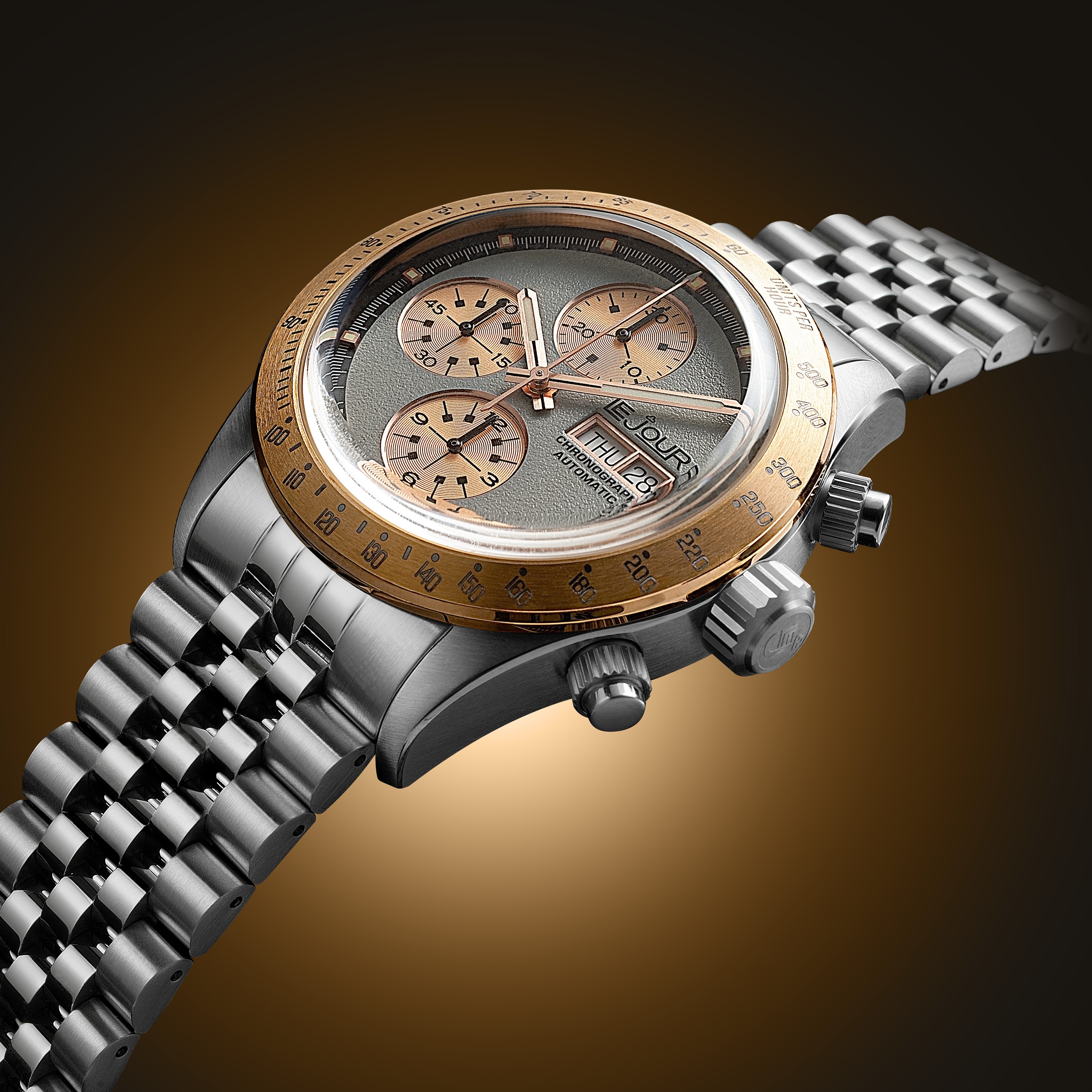 LeJour CM Chrono LJ-CM-004 cronografo grigio oro rosa 42mm