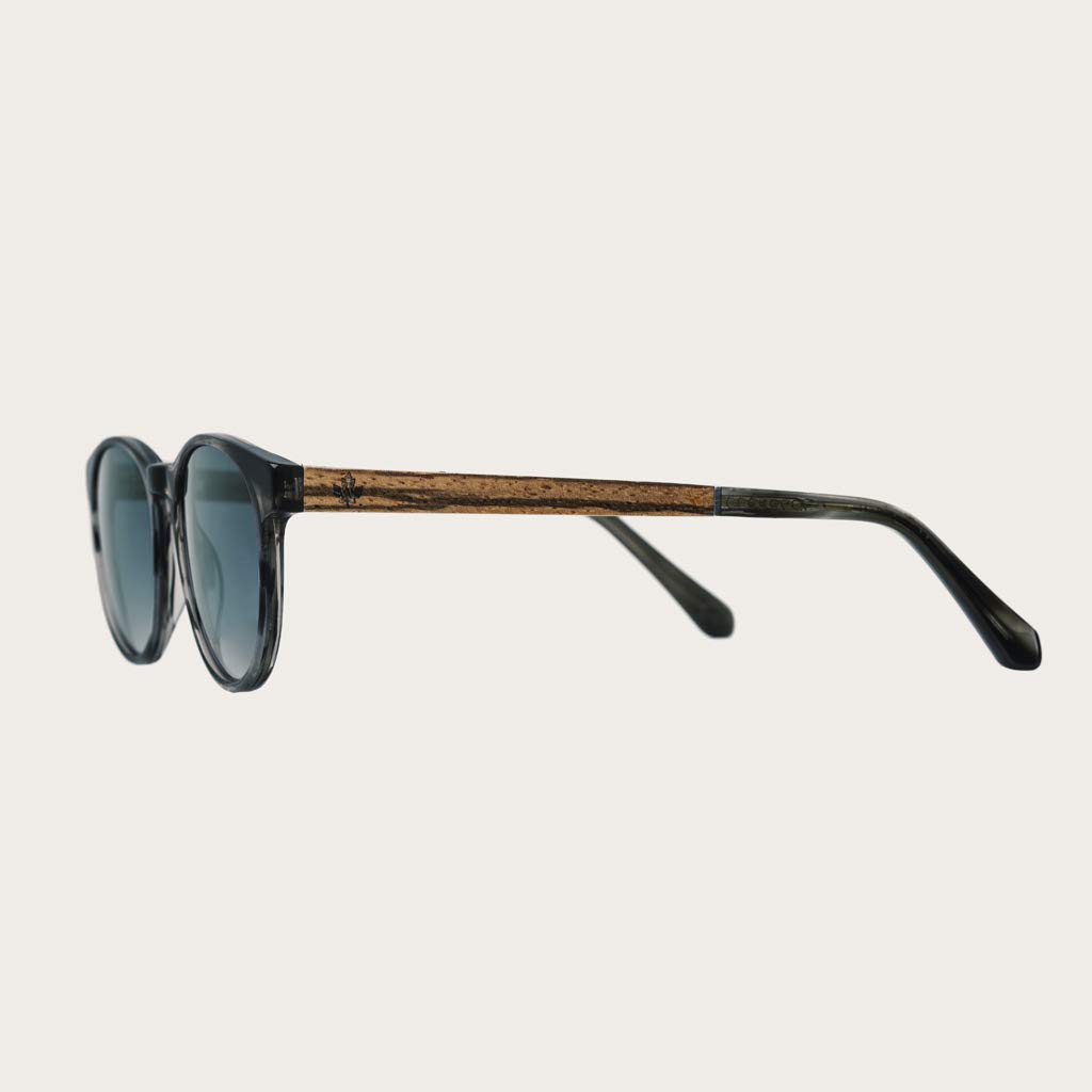 WoodWatch Ellipse Heritage occhiali da sole blu sfumati