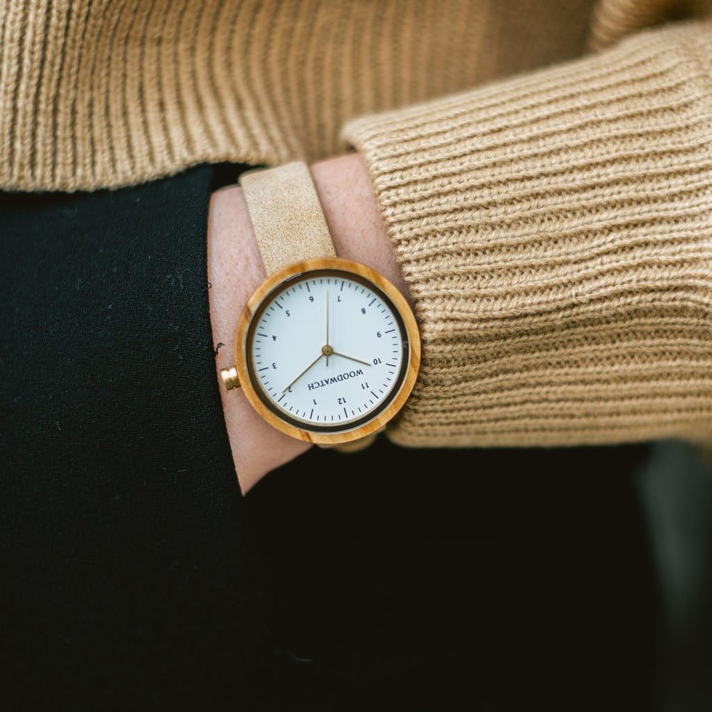 WoodWatch Nordic Copenhagen orologio legno 36 mm pelle