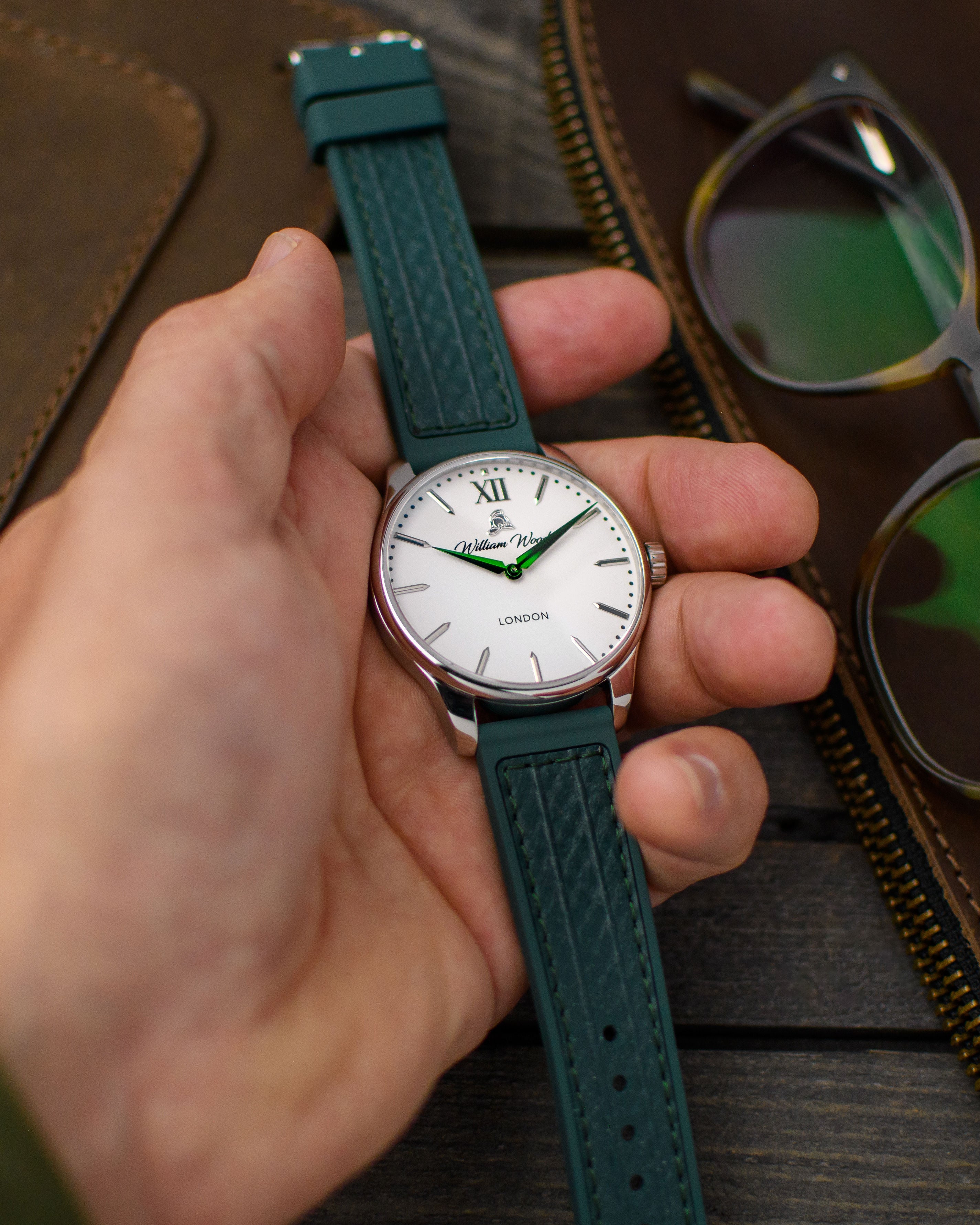 William Wood Chivalrous Peacock Edition Orologio Quarzo 41mm Verde