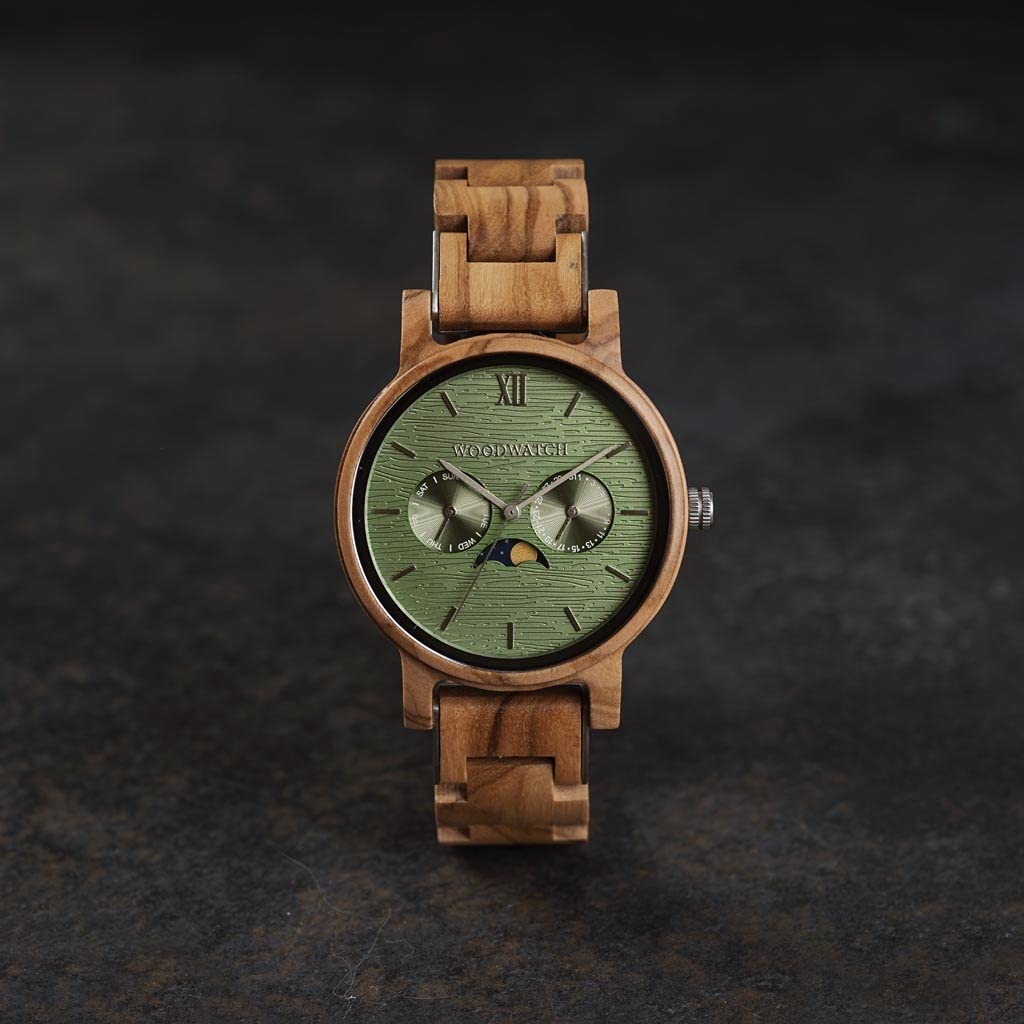 WoodWatch Classic Chaser orologio legno fasi lunari